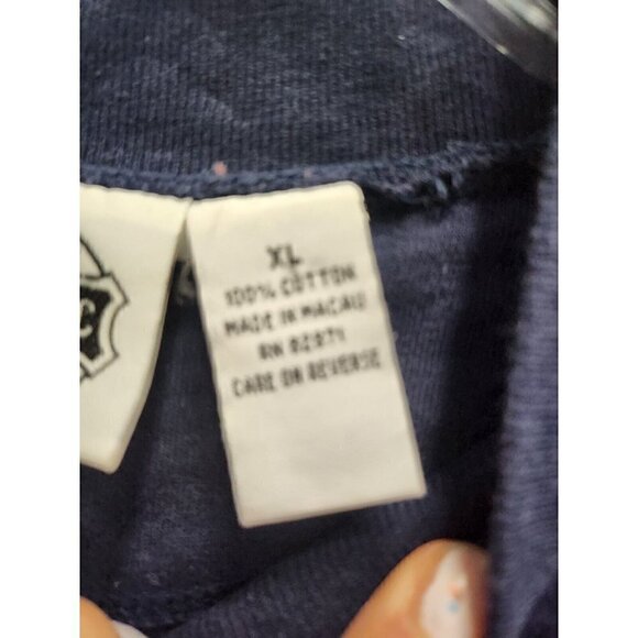 Vintage Looney Tunes Classic Mens Top XL Navy Mock Neck Long Sleeve Characters - Picture 5 of 8